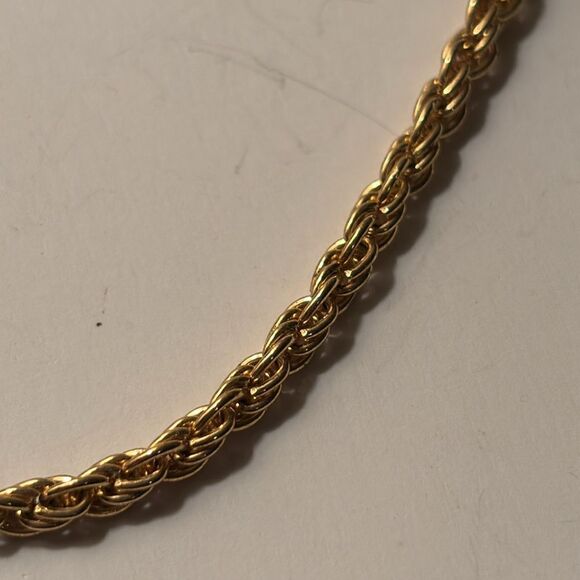 Vintage dainty gold tone multi link chain necklace 20” - Picture 3 of 4